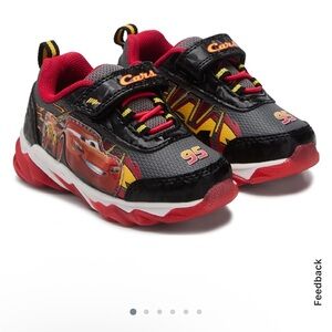 Disney Cars Black and Red Kids' Sneakers